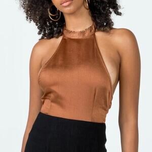 Princess Polly Stanley Bodysuit Brown Size 10